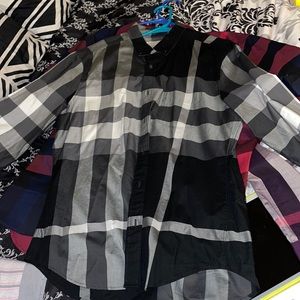 Black Burberry Dress Shirt